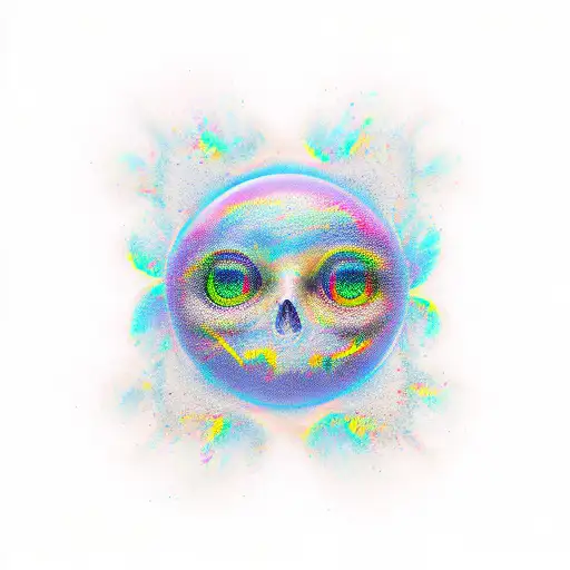 full color EQ audio tattoo design idea