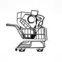 Shopping Cart tattoo design idea