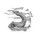 Loch Ness monster tattoo design idea