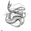 Loch Ness monster tattoo design idea