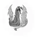 Loch Ness monster tattoo design idea