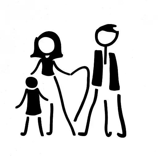 Tattoo for a family with names palina, cornelia and patrick. Should be a simple minimalistic design tattoo design idea