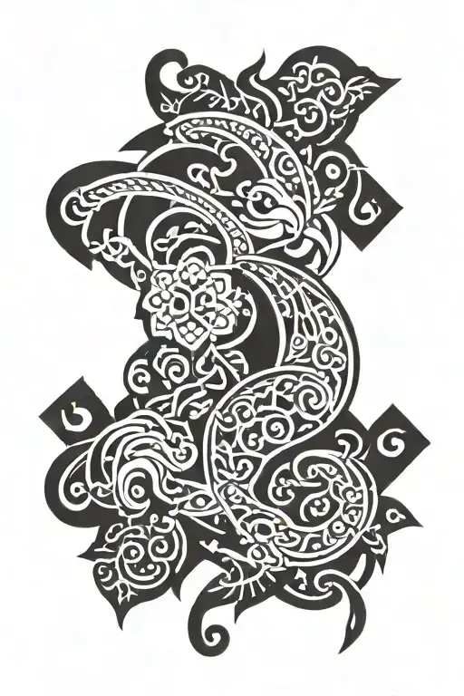 Persian culture tattoo design idea