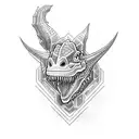 Dino  tattoo design idea