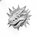 Dino  tattoo design idea