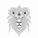 lion rasta  tattoo design idea
