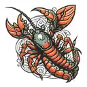 crawfish tattoo design idea