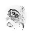 peacock feather sin of pride tattoo design idea