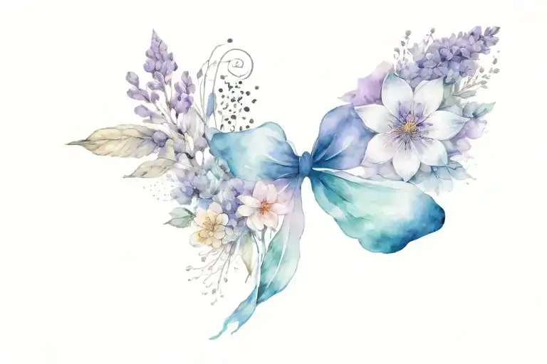 Use the quote “to the sea and back” include aspects of the beach , waves,nature , mandala flowers , lavenders , tattoo design idea