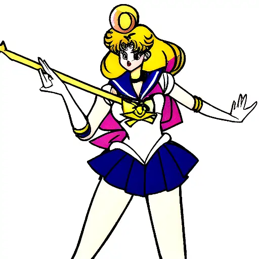 sailor moon wand  tattoo design idea