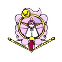 sailor moon wand  tattoo design idea