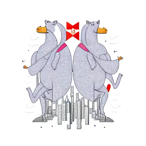 two sisters on top of the world tattoo design idea