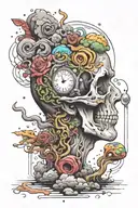 overthinking don't need anything tattoo design idea