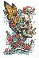 overthinking don't need anything tattoo design idea