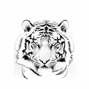 tiger climbing down a tree sleeve tattoo design idea