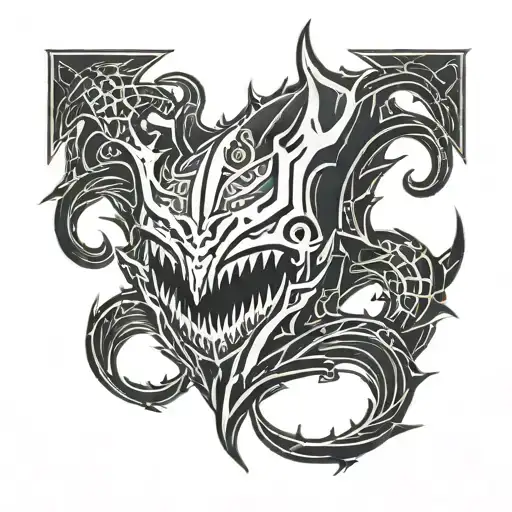 Pyke league of legends tattoo design idea