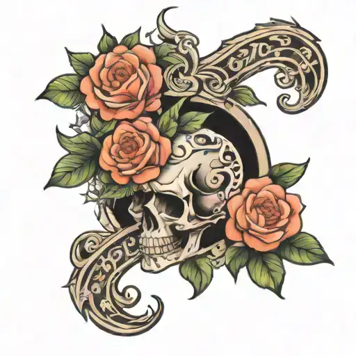 never give up tattoo design idea