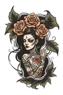 never give up tattoo design idea