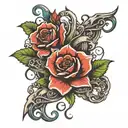 never give up tattoo design idea