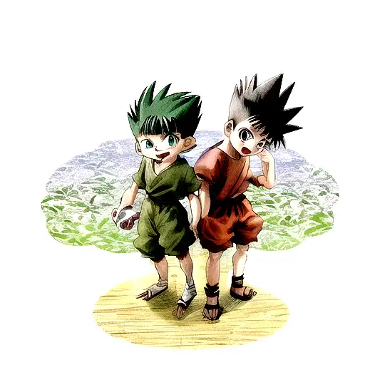 gon and killua  tattoo design idea