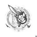 gon and killua  tattoo design idea