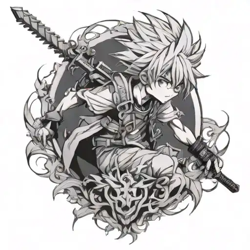 killua Hunter x tattoo design idea