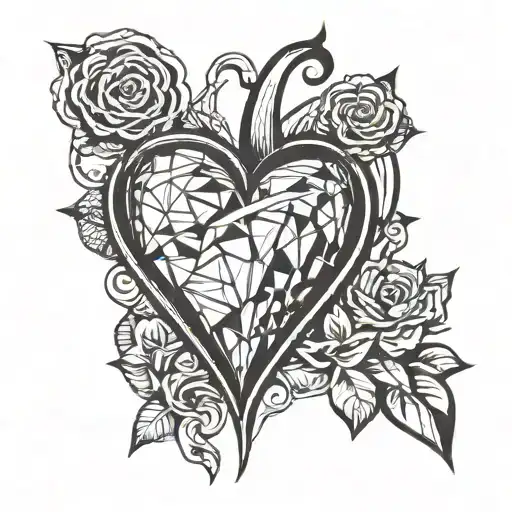 Create a oldschool heart tattoo with the name Barry Dale in it. Its 3 or 4 inch tattoo for my left shin.  tattoo design idea