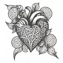 Create a oldschool heart tattoo with the name Barry Dale in it. Its 3 or 4 inch tattoo for my left shin.  tattoo design idea