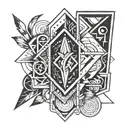Create a oldschool tattoo with the name Barry Dale in it. Its 3 or 4 inch tattoo for my left shin.  tattoo design idea