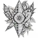 Create a oldschool tattoo with the name Barry Dale in it. Its 3 or 4 inch tattoo for my left shin.  tattoo design idea