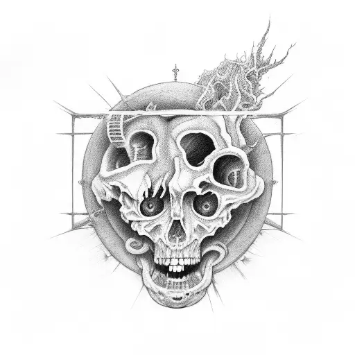 Darkness, imprisoning me All that I see, absolute horror I cannot live, I cannot die Trapped in myself, body my holding  tattoo design idea