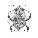 stingray with Samoan and Maori patterns tattoo design idea
