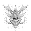 stingray with Samoan and Maori patterns tattoo design idea