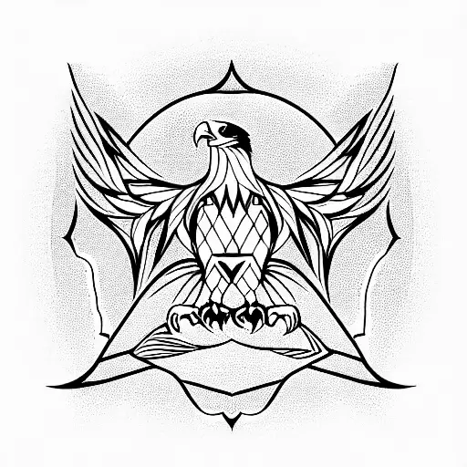 geometric eagle tattooTikTok Search