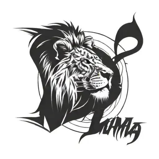 lion and article mamba mentality text tattoo tattoo design idea