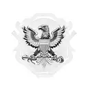 Combine the German eagle and the Philippines sun in a powerful and dynamic design tattoo design idea