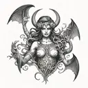 lilith full body tattoo design idea