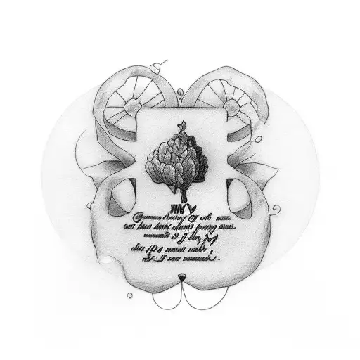 my grandmother's date of birth, 09/25/1980 with the phrase and when I breathe I will remember you tattoo design idea