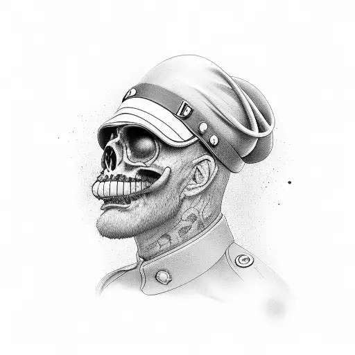 marine dad  tattoo design idea