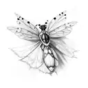 Rowan tree,fairy,hawk,ladybug,W.I.S.E. tattoo design idea