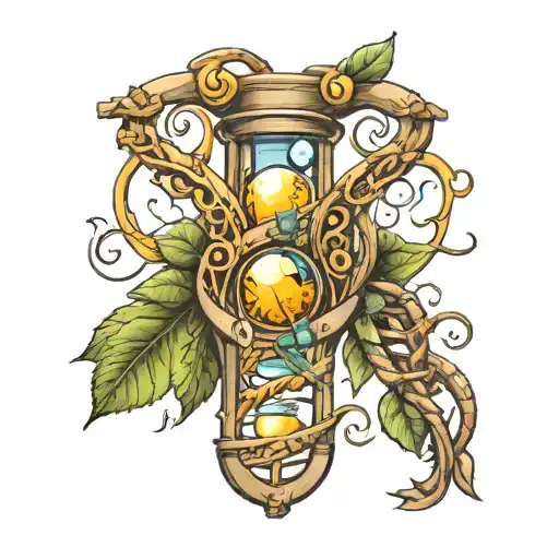 An Elixir of Helix DNA structure tattoo design idea