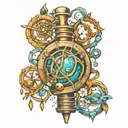 An Elixir of Helix DNA structure tattoo design idea