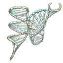 An Elixir of Helix DNA structure tattoo design idea