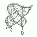An Elixir of Helix DNA structure tattoo design idea