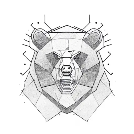 communist bear  tattoo design idea