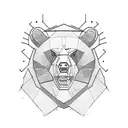 communist bear  tattoo design idea