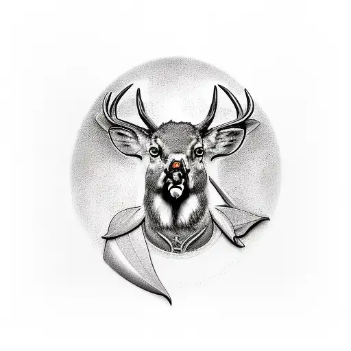 collage of cardinal, cinnamon roll, Harley daividson, male whitetail deer, walleye, tattoo design idea