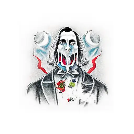 dracula tattoo design idea