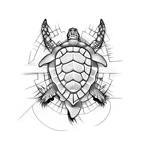 vietnam turtle tattoo design idea