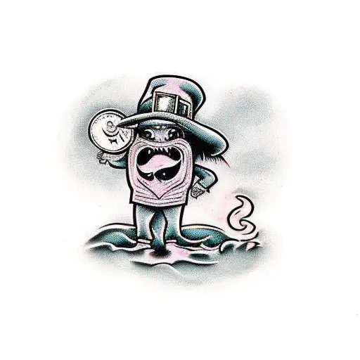 leprechaun horror movie tattoo design idea